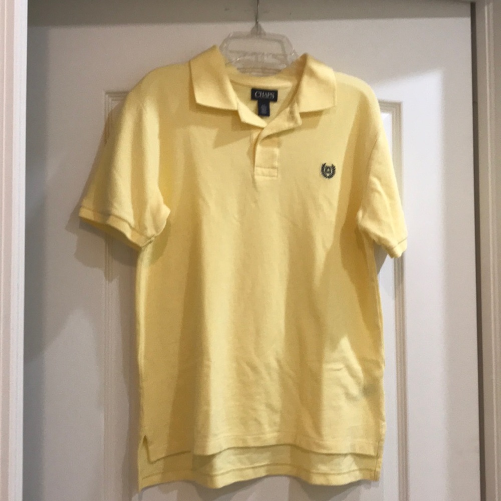 Chaps boys polo yellow shirt Size L (14/16)